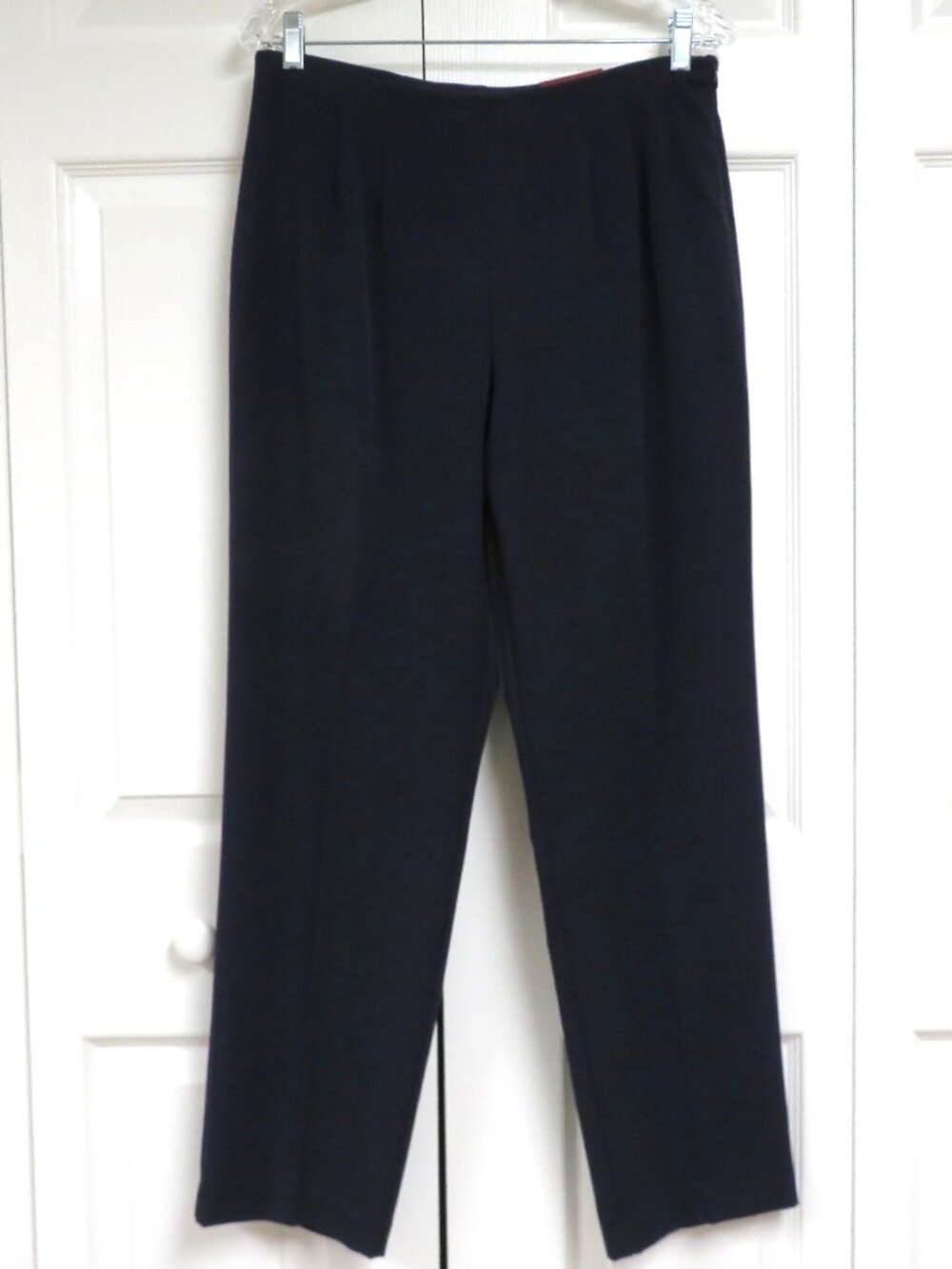 New! JM Collection Trouser 12P Navy Blue Solid